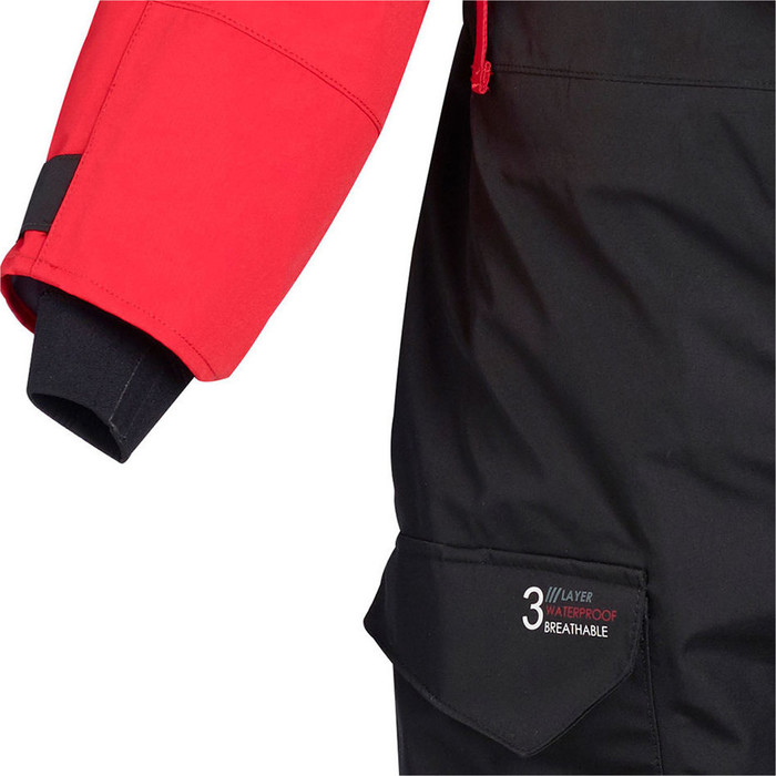 2022 Crewsaver Atacama Sport Drysuit & Free Undersuit 6555 - Rojo / Negro